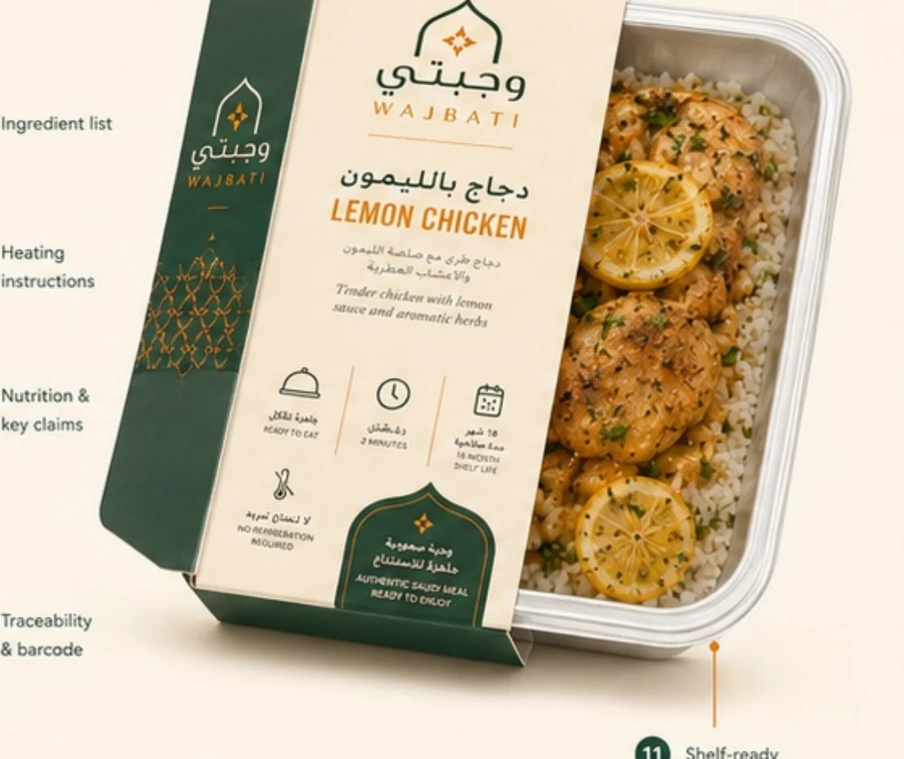 Wajbati Saudi meal served on a tray
